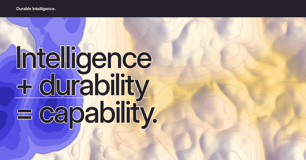 Durable Intelligence Labs · AI research lab building the Nenya harness